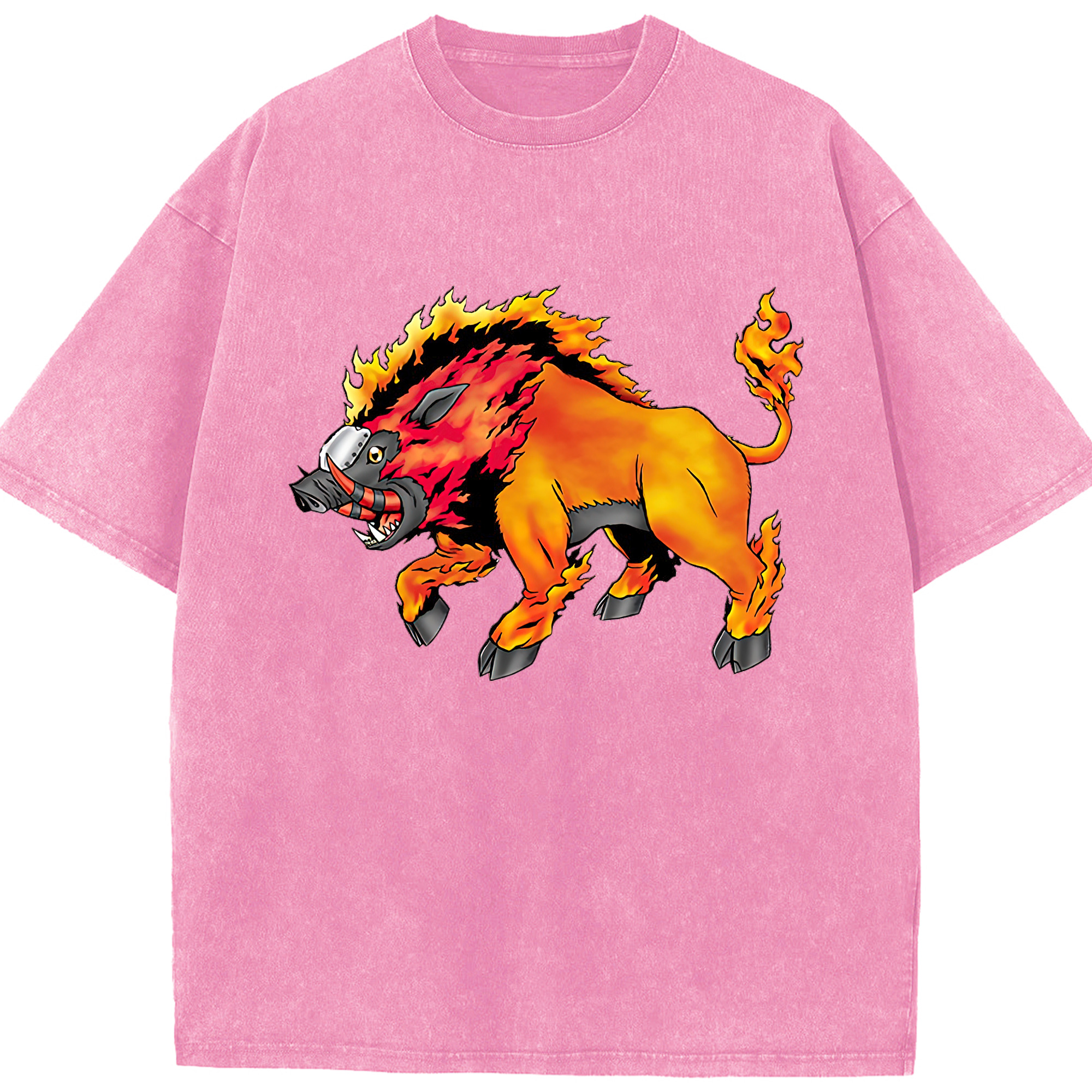 （画像用） Digimon デジタルモンスター/デジモン 綿100% ヴィンテージ風 半袖Tシャツ（フロントプリント）